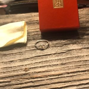 LIKE NEW JAMES AVERY SILVER “S” INITIAL RING!